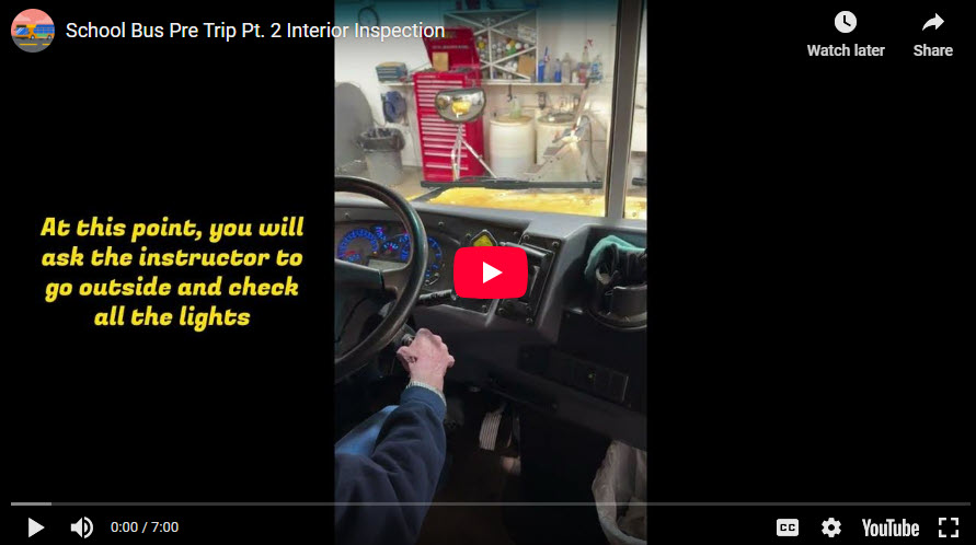  School Bus Pre Trip Pt. 2 - The Interior